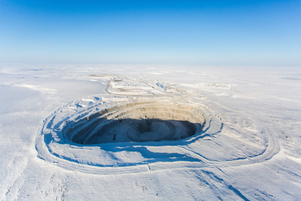 Ekati mine winter